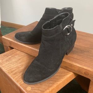 Suede Ankle Boots Black